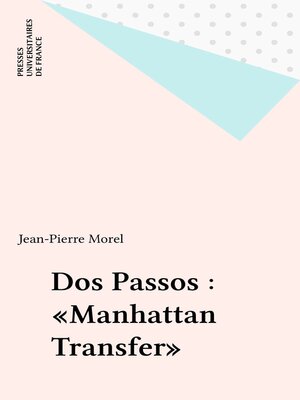 cover image of Dos Passos